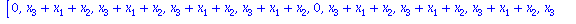 [0, x[3]+x[1]+x[2], x[3]+x[1]+x[2], x[3]+x[1]+x[2], x[3]+x[1]+x[2], 0, x[3]+x[1]+x[2], x[3]+x[1]+x[2], x[3]+x[1]+x[2], x[3]+x[1]+x[2], 0, x[3]+x[1]+x[2], x[3]+x[1]+x[2], x[3]+x[1]+x[2], x[3]+x[1]+x[2]...