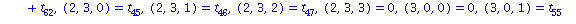ARRAY([0 .. 3, 0 .. 3, 0 .. 3], [(0, 0, 0) = 0, (0, 0, 1) = t[62]+t[42], (0, 0, 2) = t[62]+t[42]+t[61], (0, 0, 3) = t[63]+t[62], (0, 1, 0) = t[58]+t[53]+t[31]+t[57], (0, 1, 1) = 0, (0, 1, 2) = t[63]+t...